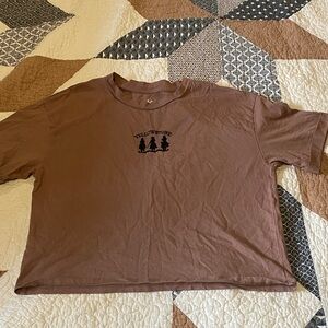 Brown Kids Short Sleeve Tee